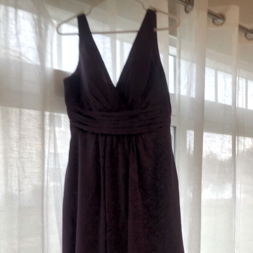 Azazie bridesmaids dress. Size 6. Plum. Knee length